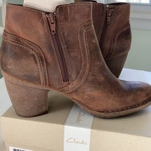 Clark’s Carletta Paris brown leather boots